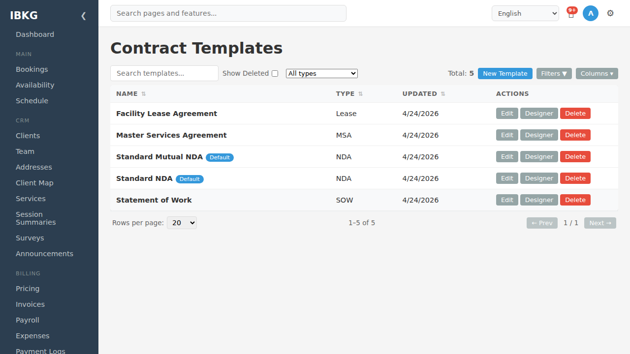Contract Templates